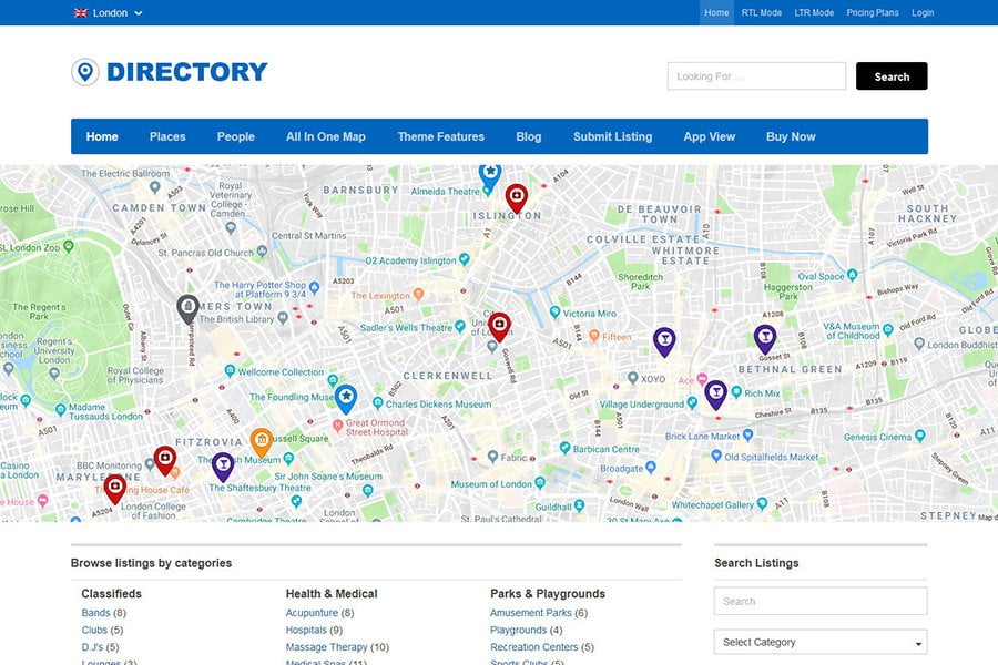 WordPress Directory Theme - Directory