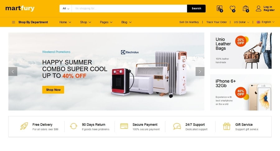 Martfury -WordPress Marketplace WordPress Theme